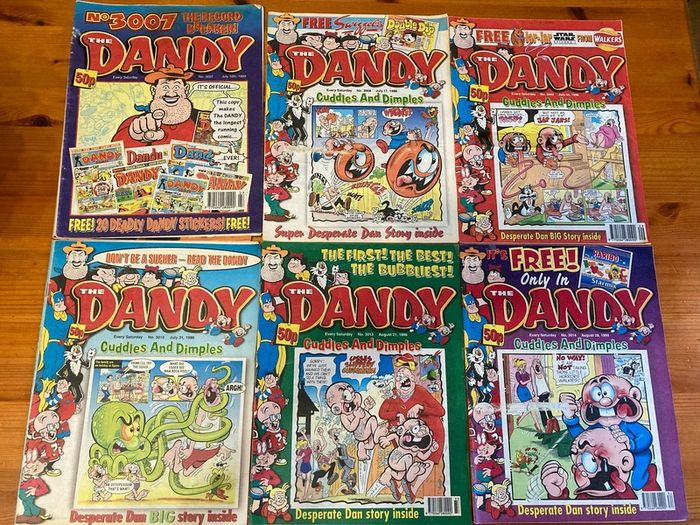 Comics: 'The Dandy' 1996,1998 and 1999 (73 numbers)