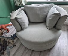 Mint green cuddle chair