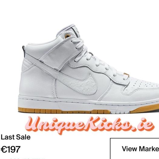 Premium Retro Nike Dunk Low White Cream Gum