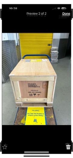 small wooden crate
