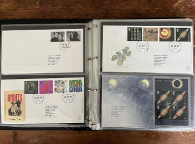 Collection of  76 UK First Day Cover stamps 1999 to 2002 in album