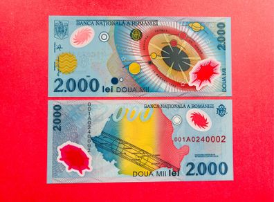 Romania. 2,000 Lei  2001  Pick 111a Commemorative Issue  ( Uncirculated )