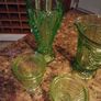 Glass Water Jug, Glasses & Vase. Image 3