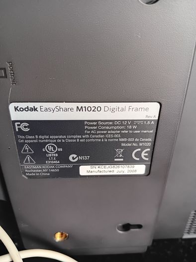Kodak digital picture frame