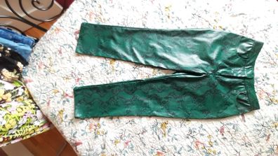New trousers faux snakeskin Y2K