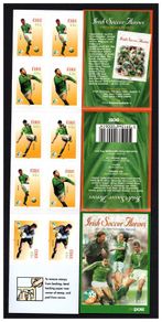2002 Ireland World Cup Soccer/Football Stamp Booklet Mint Never Hinged (MNH). Hibernian HB100