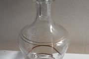 Gold layered Spirits Bottle &amp; matching shot glasses