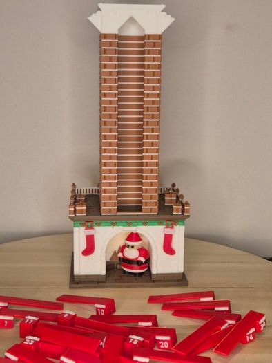 Santa Chimney Advent Calendar