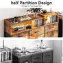 Chest of Drawers Bedroom, Dresser Cabinet with 2 Sockets, 2 USB Ports and 10 Colored LED Strips Image 4