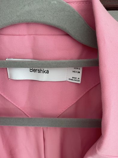 blazer Bnwt Bershka size large pink single breasted jacket