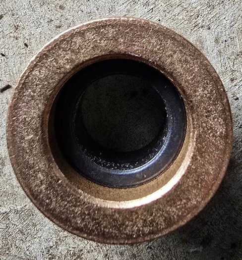 Pair (2) Oilite Flange Bushing Bronze New 7/8 ID x 1-1/8 x 5/8 Brass Bearing Bushing Shim