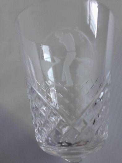 GLASS - Golf - Crystal - Etched