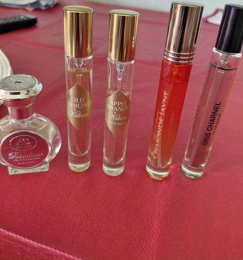 Selection of designer perfume travel sprays