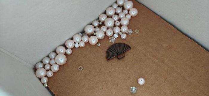 Assortment of beads for jewelry making