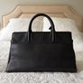 Saint Laurent Cabas Rive Gauche Black Leather Bag Image 4