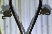 Pair of metal and wood hames