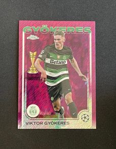 Viktor Gyokeres 2024-25 Topps Chrome Purple Shimmer Refractor #131
