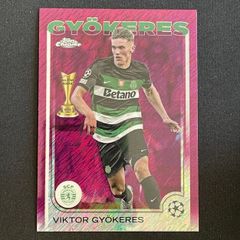 Viktor Gyokeres 2024-25 Topps Chrome Purple Shimmer Refractor #131