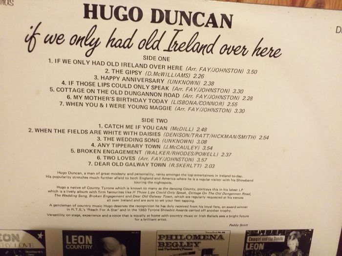 Hugo Duncan x 2.