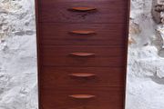 Vintage Mid-century Modern Austinsuite Teak Tallboy Chest Of Drawers