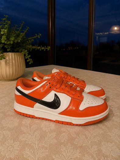 Nike Dunk Low Patent Halloween Orange/Black UK 5.5 / EU 39