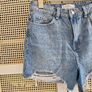 Rhinestone denim shorts uk6 Image 2