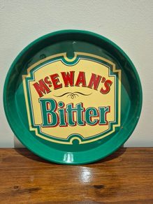 vintage McEwan's bitter tin advertising tray