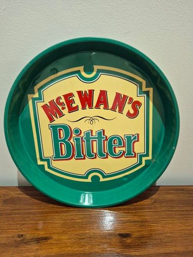 vintage McEwan's bitter tin advertising tray