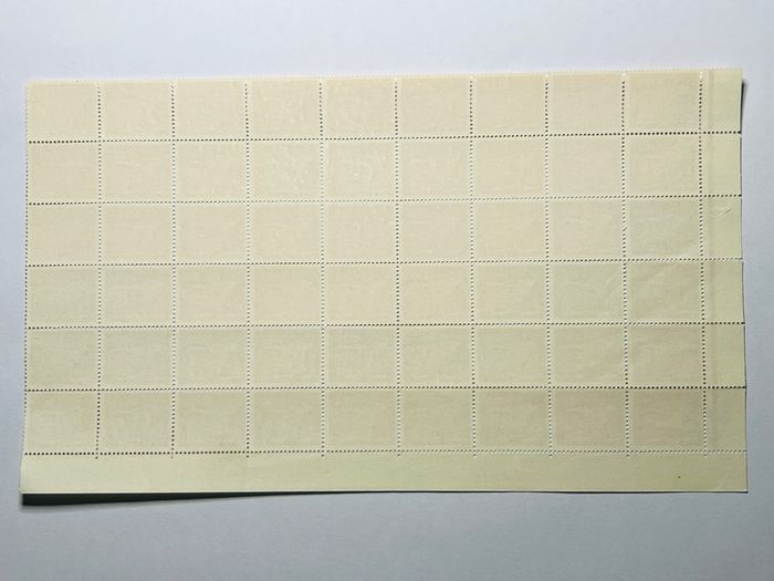 Ireland 1968-69 Third Definitive series EIRE 1/2p Dog Drawing sheet of 54 stamps