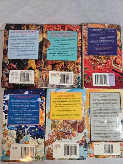 Terry Pratchett paperbacks x6