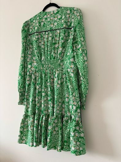 ME+EM Green Floral Fabric Dress
