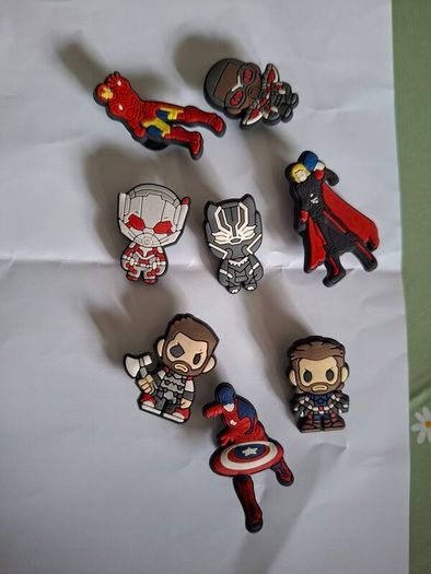 Marvel crocs charms