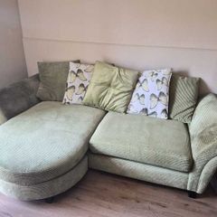 Sofa with Chaise Longue - Green