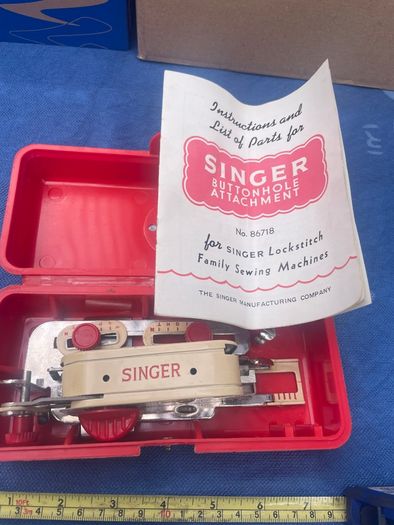 Singer Button Hole Attachment