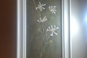 large  vintage botanical oil painting,Australian wildflowers