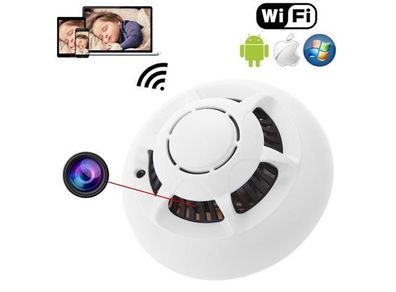 Spy Smoke Detector WiFi Wireless IP P2p Camera Hidden Cam CCTV Video Camcorder