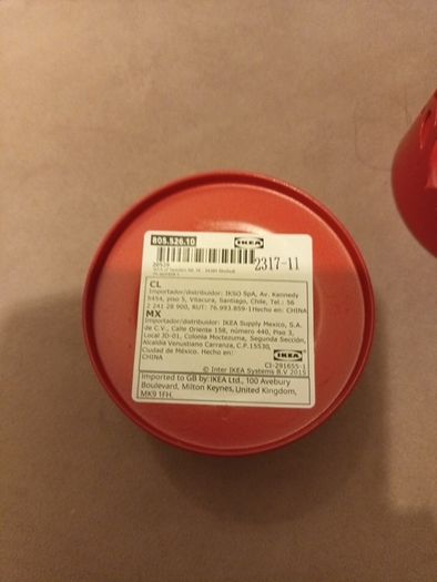 2 x red metal heart themed tea light holders