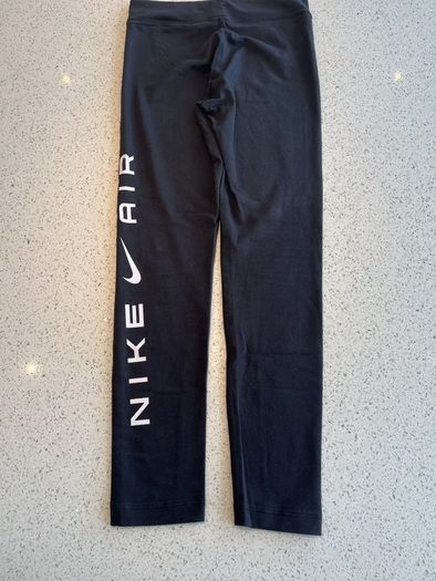 NIKE AIR Girls Black Leggings - Full Length- Size L