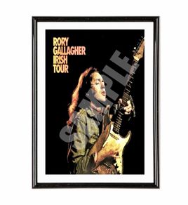 Rory Gallagher Irish Tour Framed Poster