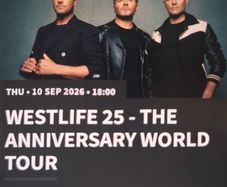 westlife tickets x2 seated