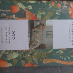 Deyongs Mushroom 99 Sage Double duvet set