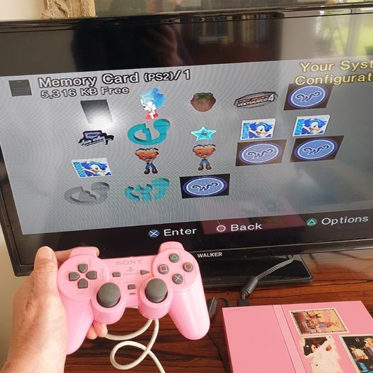PS2 pink slim SCPH-77003 Faulty READ