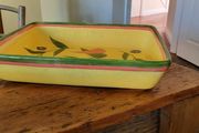 Laurie Gates Sonora collection yellow square serving bowl