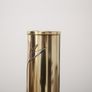 Vintage Art Deco Revival Brass Cylindrical Vase by Dara International, Chicago, 1983 Image 7