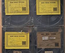 Rare Vintage Nidec Music Systems Cartridges Dublin Muzak Tapes Set of 4