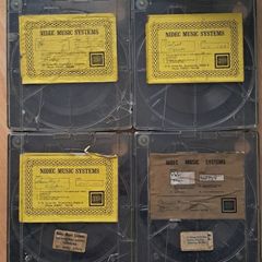 Rare Vintage Nidec Music Systems Cartridges Dublin Muzak Tapes Set of 4