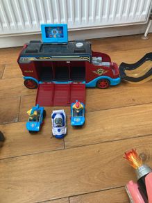 paw patrol truck with twins