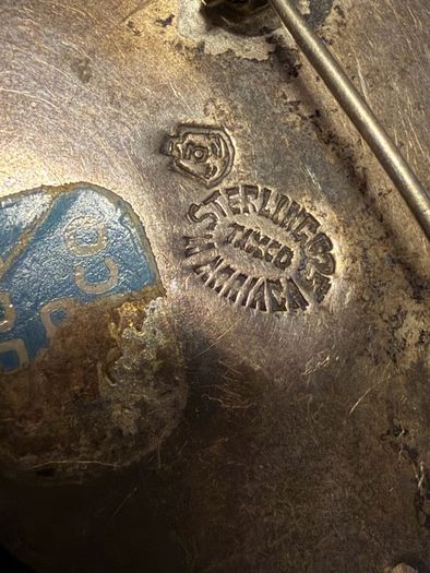 Taxco silver brooch