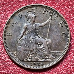 1926 George V Farthing coin