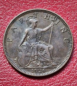 1926 George V Farthing coin
